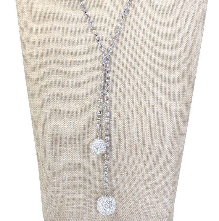 A photo of the Glitz Necklace in Silver product