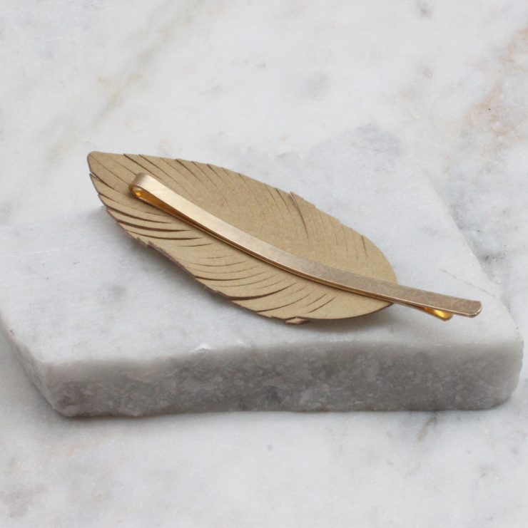 A photo of the Gold Leaf Bobby Pin product