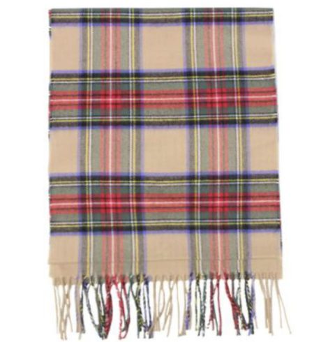 A photo of the Holiday Plaid Cashmere Feel Scarf product