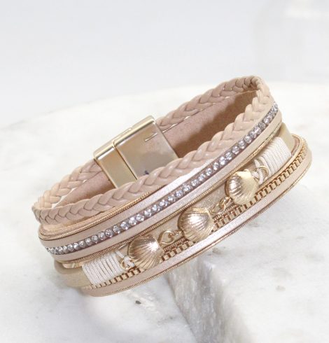 A photo of the In the Sand Bracelet in White product