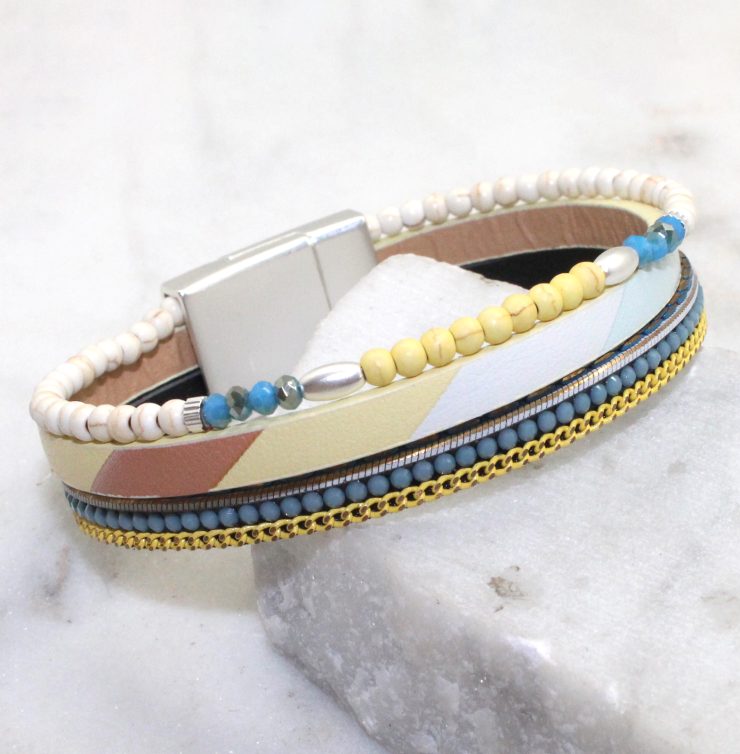 A photo of the Leili Bracelet in Blue product