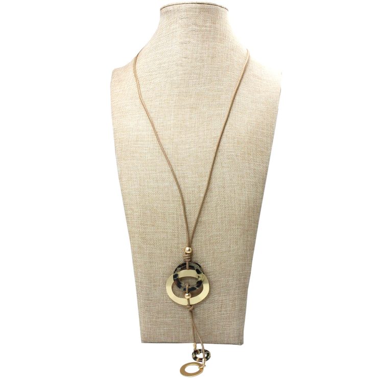 A photo of the Leopard Dial Necklace product