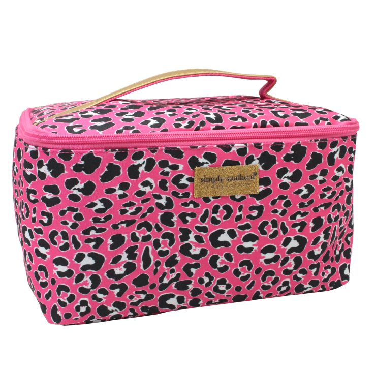 A photo of the Pink Leopard Glam Bag product