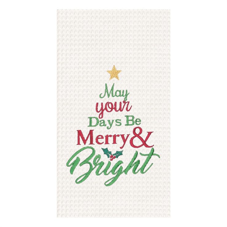 A photo of the Merry & Bright Kitchen Towel product