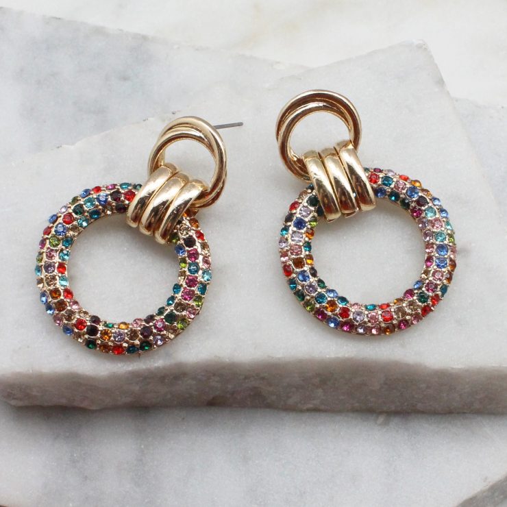 A photo of the Miranda Earrings In Multi-Colored product