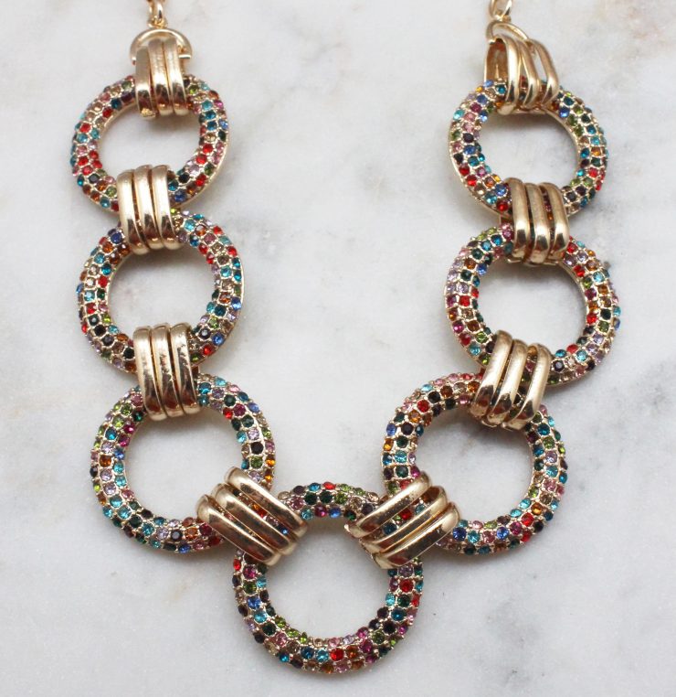 A photo of the Miranda Necklace In Multi-Colored product