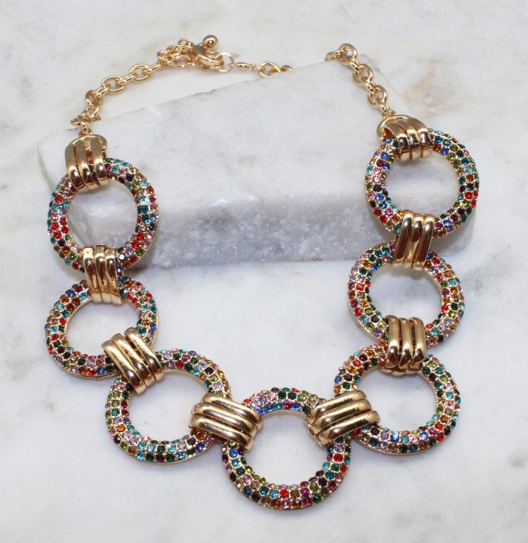 A photo of the Miranda Necklace In Multi-Colored product