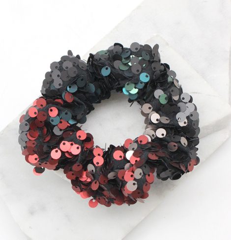 A photo of the Multi Color Sequin Scrunchie product