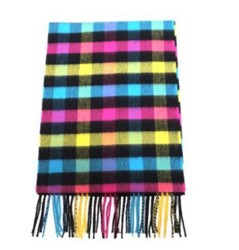 A photo of the Neon Checks Cashmere Feel Scarf product