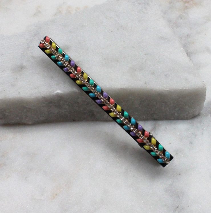 A photo of the Pastel Chevron Hair Clip product