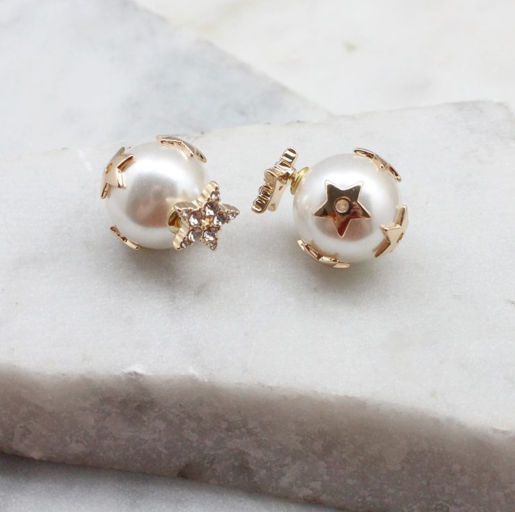 A photo of the Starstruck Peekaboo Earrings In Gold product