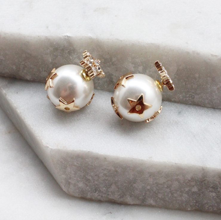 A photo of the Starstruck Peekaboo Earrings In Gold product