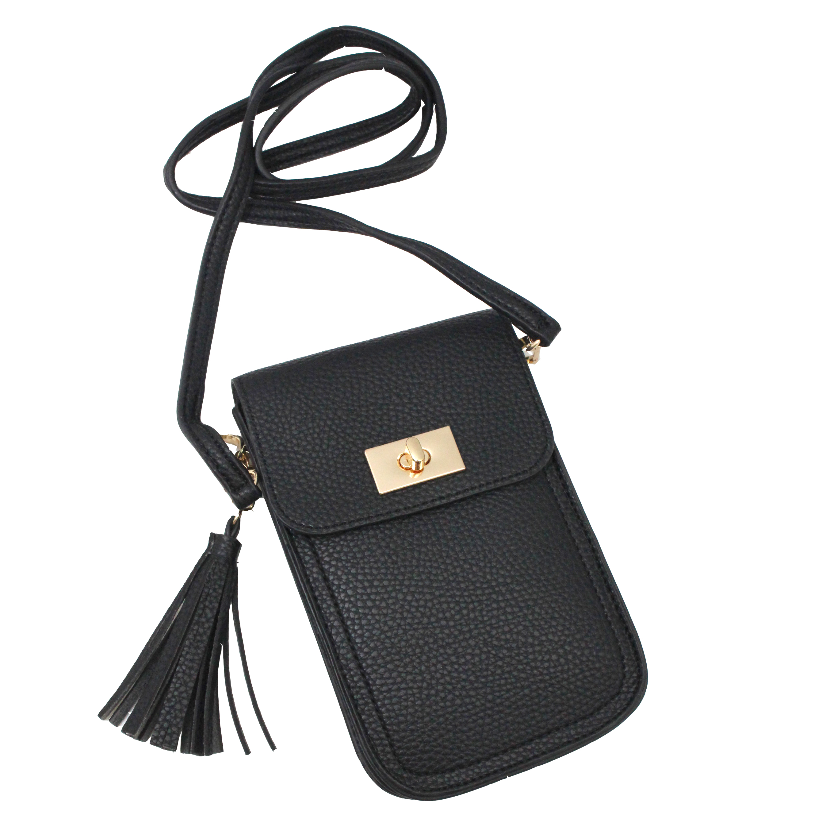 Tassel Cross Body Purse in Black Best of Everything Online Shopping