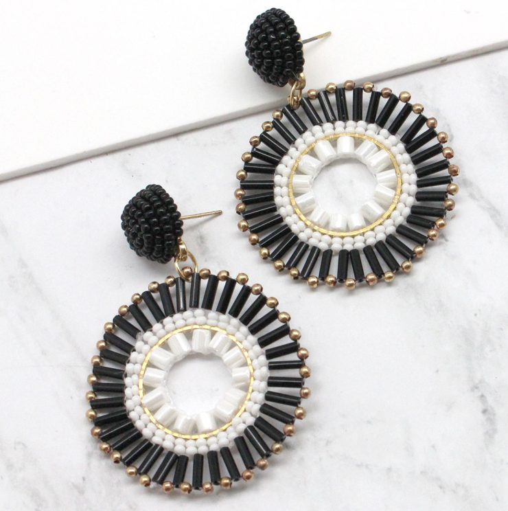 A photo of the Tuxedo Earrings product