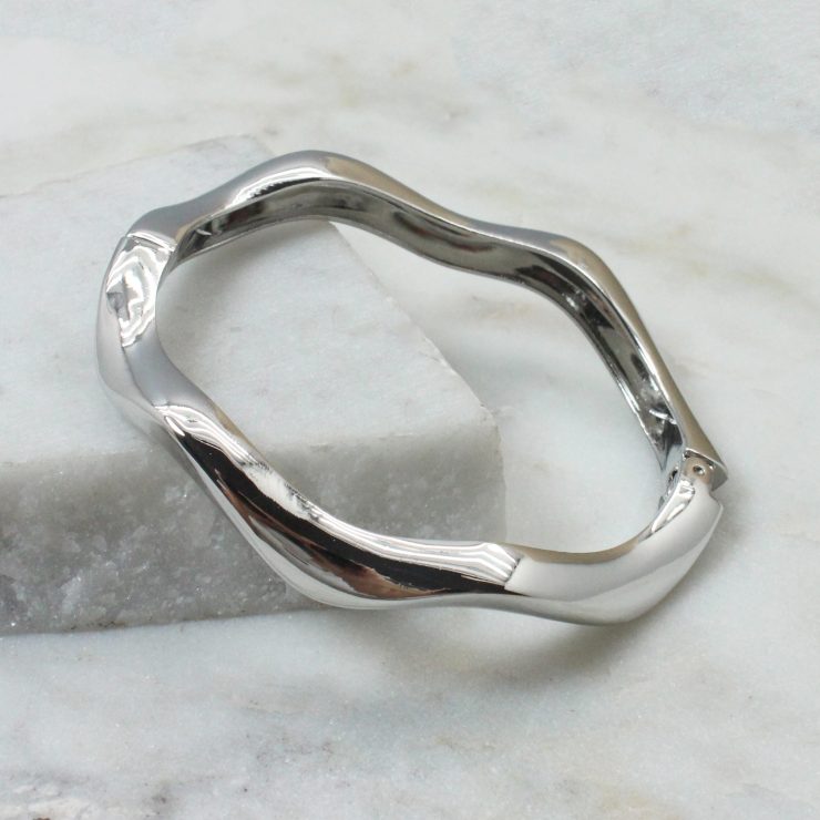 A photo of the Wavy Bracelet In Silver product