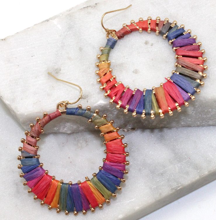 A photo of the Right This Way Earrings in Multi Color product