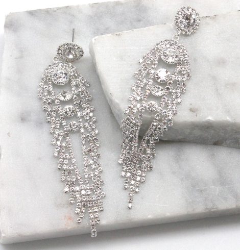 A photo of the Angel Wings Earrings in Silver product