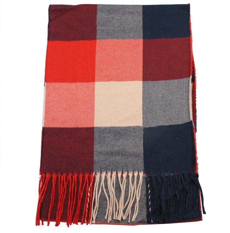 A photo of the Candy Apple Cashmere Feel Scarf product