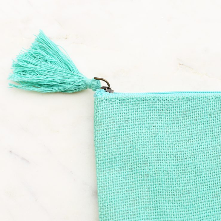 A photo of the Cosmetic Pouch in Mint product