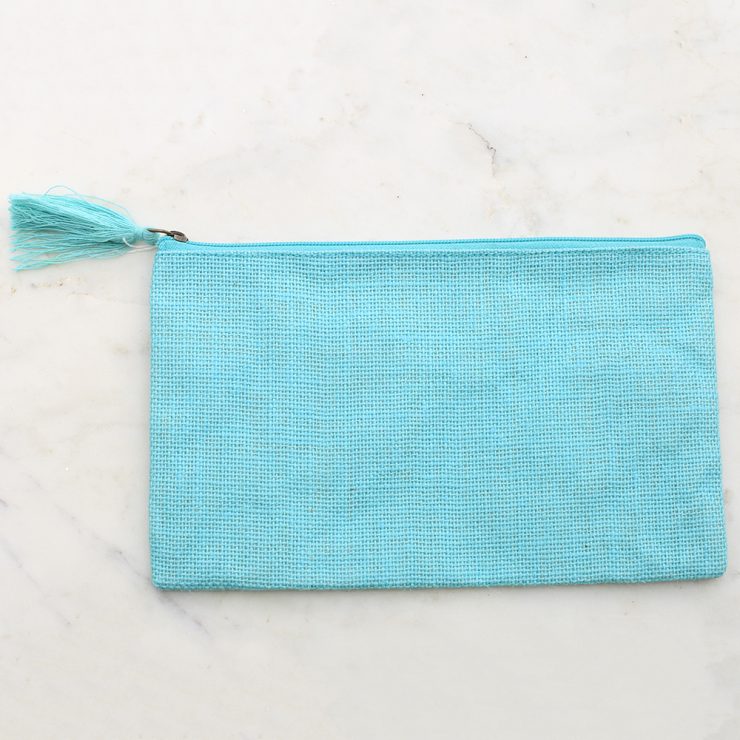 A photo of the Cosmetic Pouch in Aruba Blue product