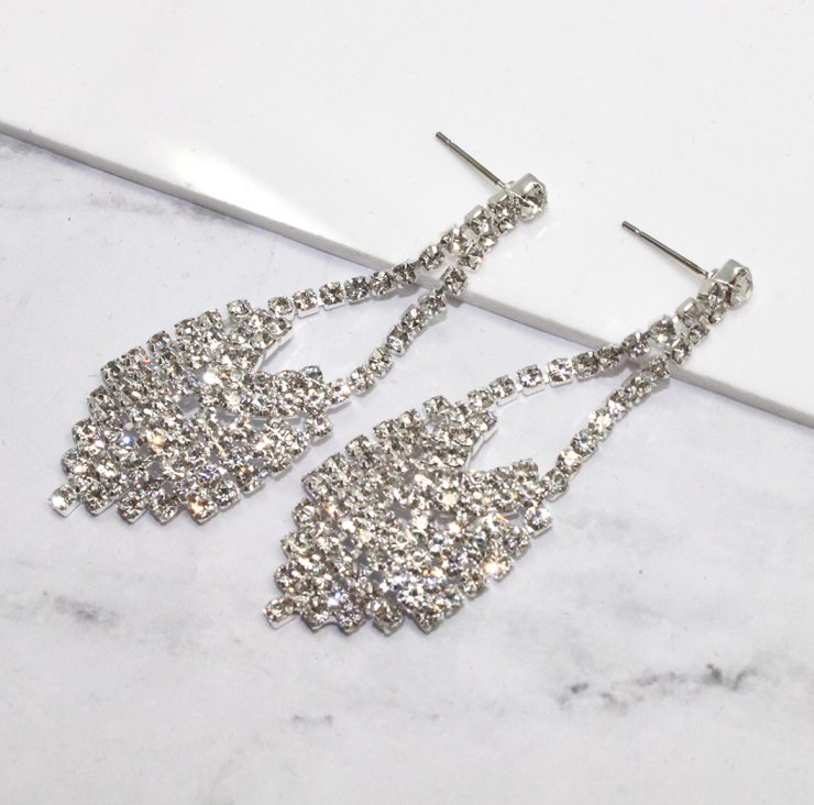 A photo of the Reina Earrings in Silver product