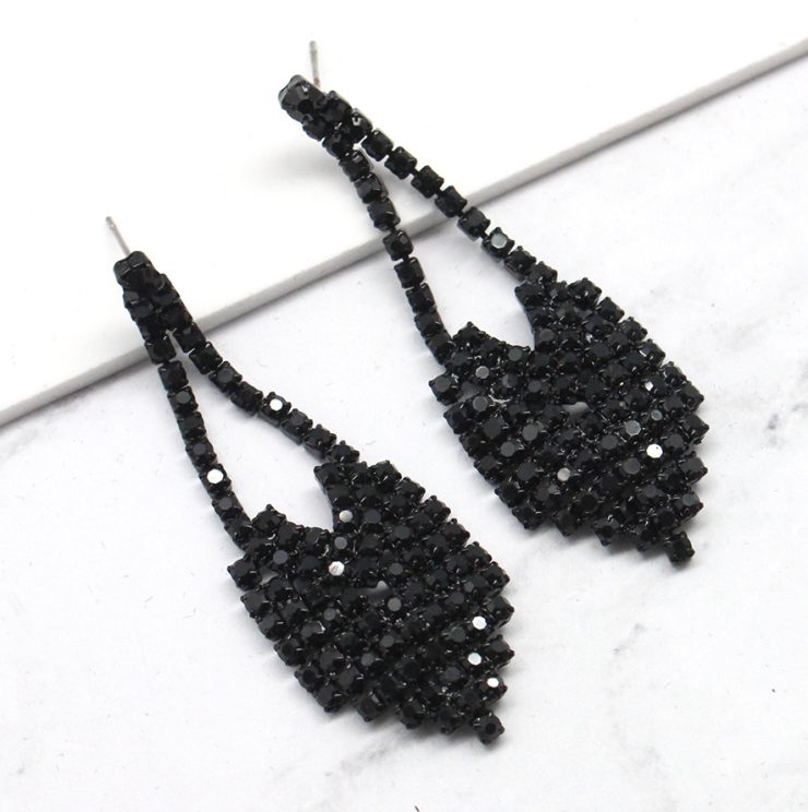 A photo of the Reina Earrings in Black product