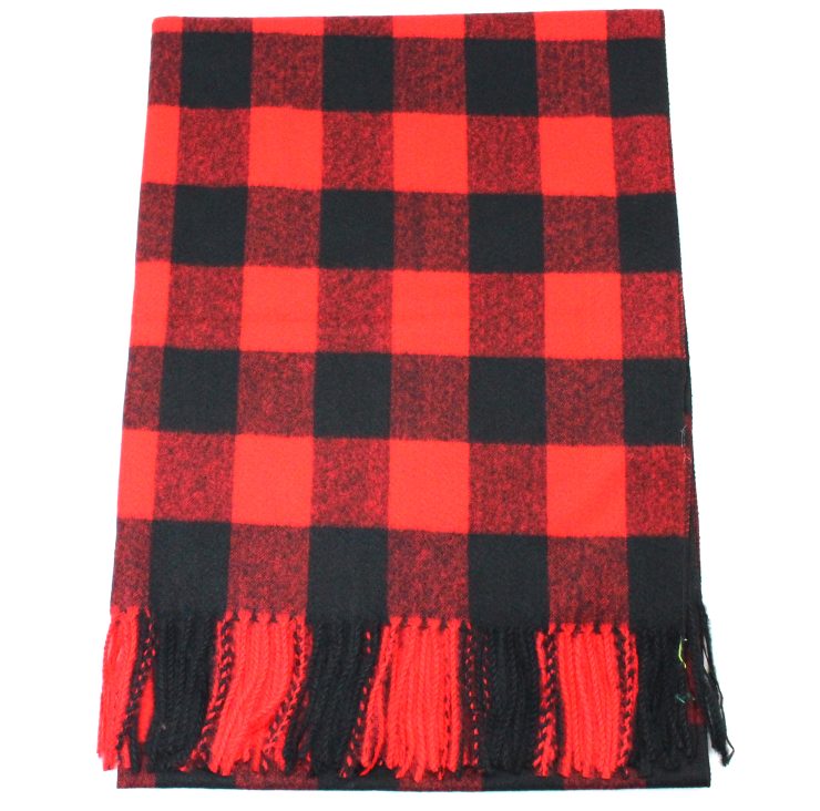 A photo of the Buffalo Check Scarf product