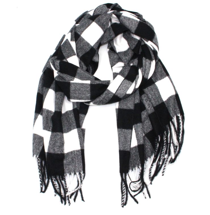 A photo of the Buffalo Check Scarf product