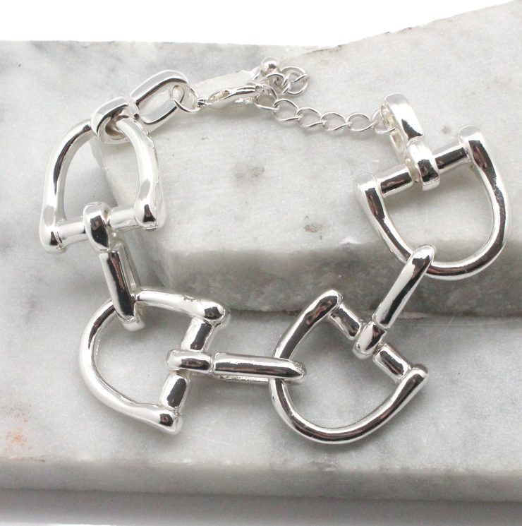 A photo of the Chain Link Bracelet in Silver product