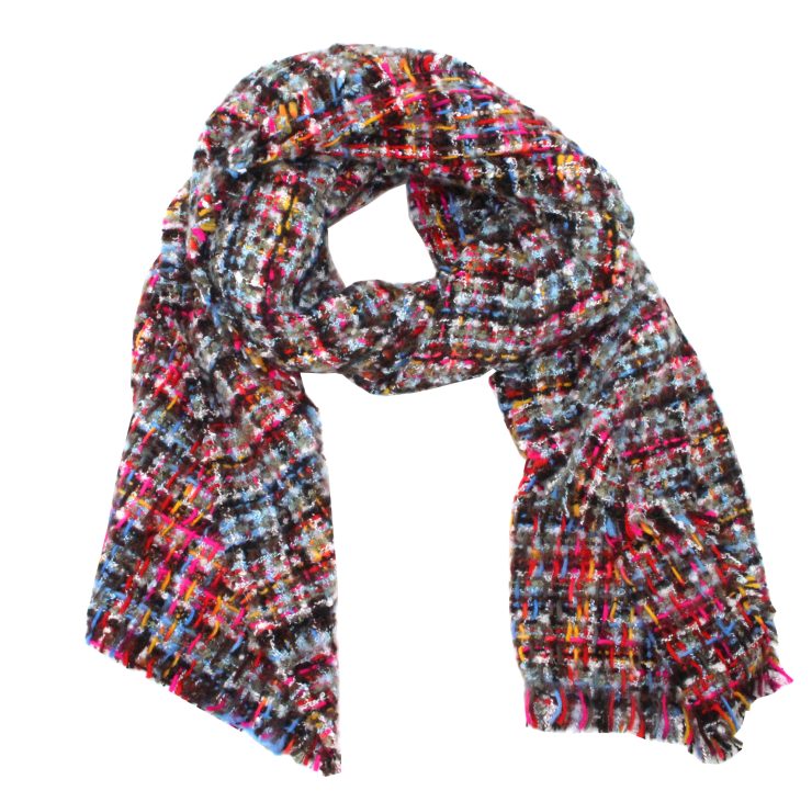A photo of the Multi Color Tweed Scarf product