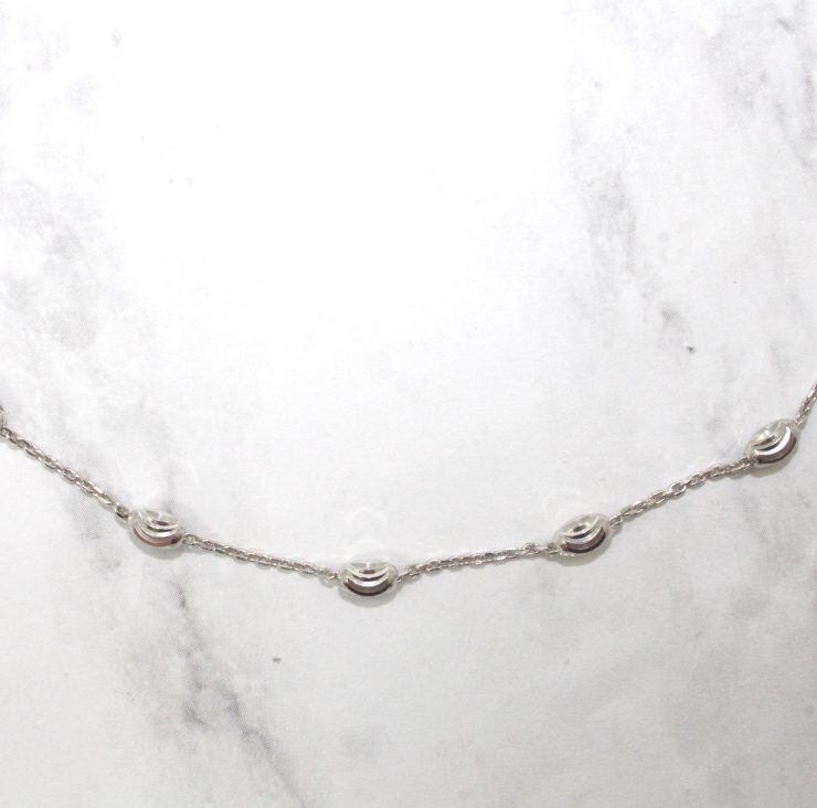 A photo of the Oval Spiral Cut Anklet product