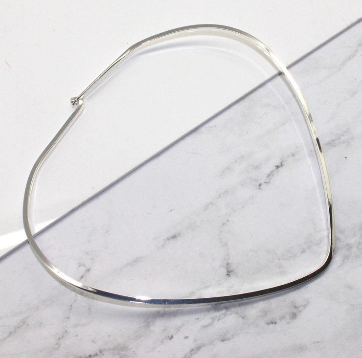 A photo of the Plain Silver V Choker product