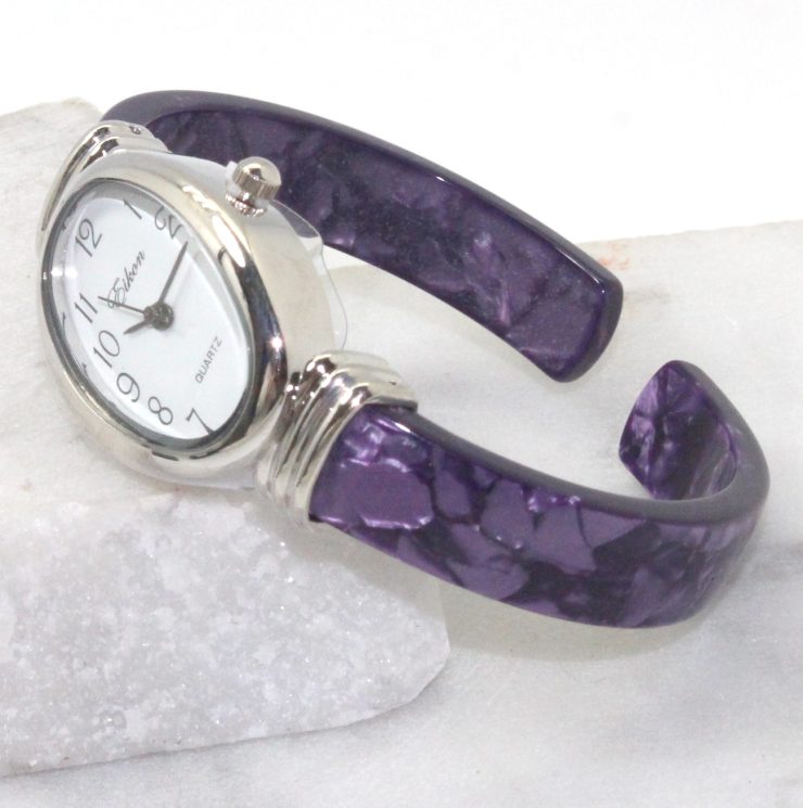 A photo of the Purple Oval Face Watch product