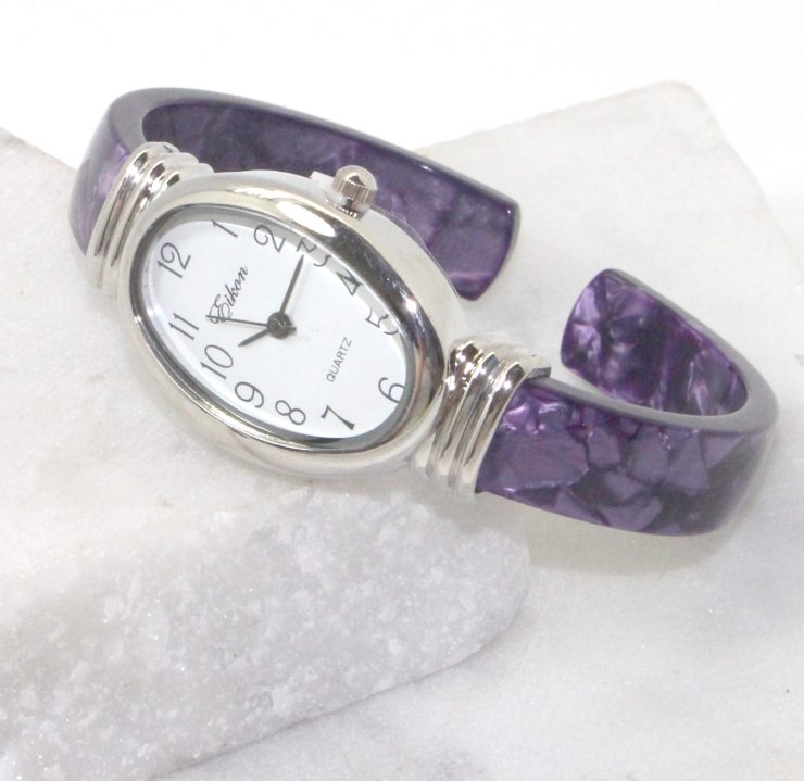 A photo of the Purple Oval Face Watch product