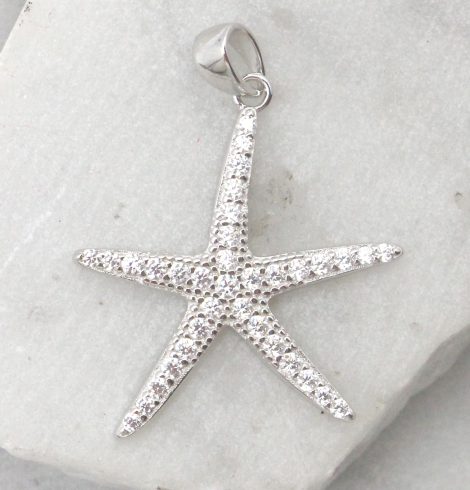 A photo of the The Sparkly Starfish Pendant product