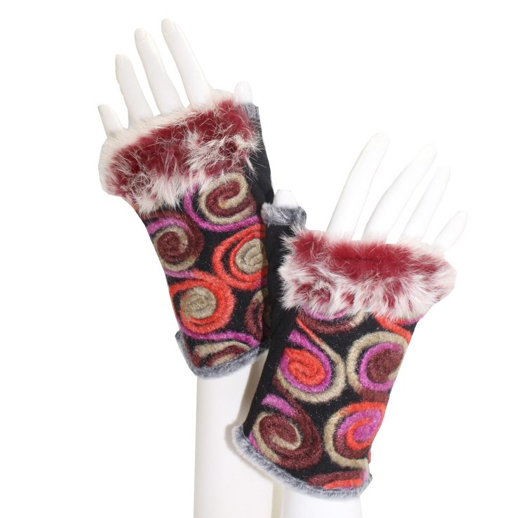 A photo of the Swirls and Curls Cutoff Gloves product