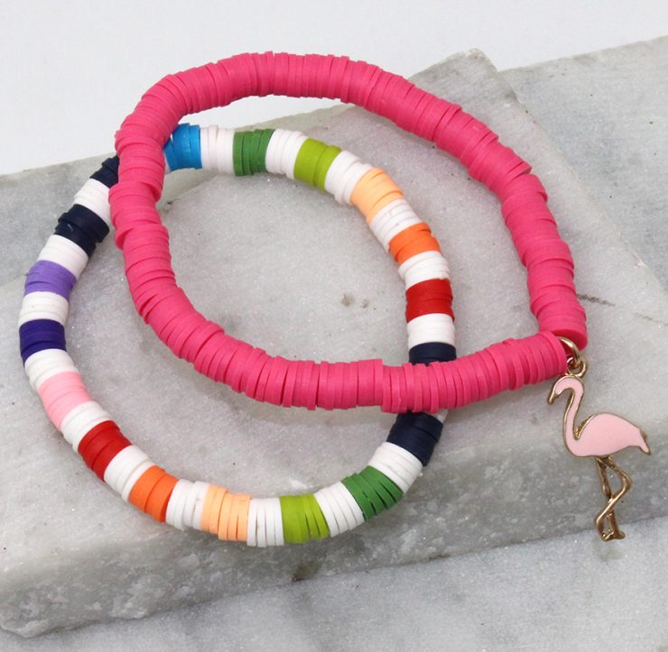 A photo of the Tall Flamingo Bracelet product