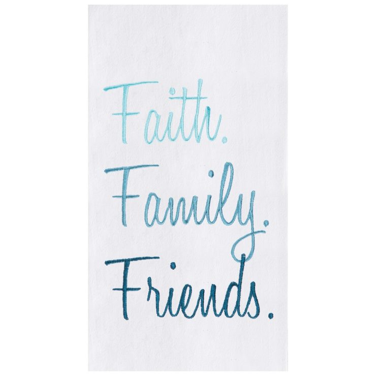 A photo of the Faith Family Friends Towel product