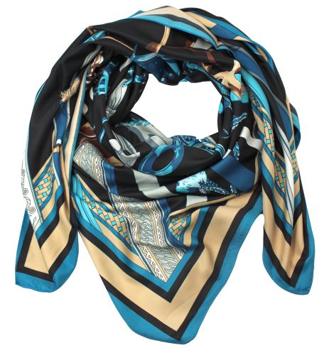 A photo of the Blue Chains Scarf product