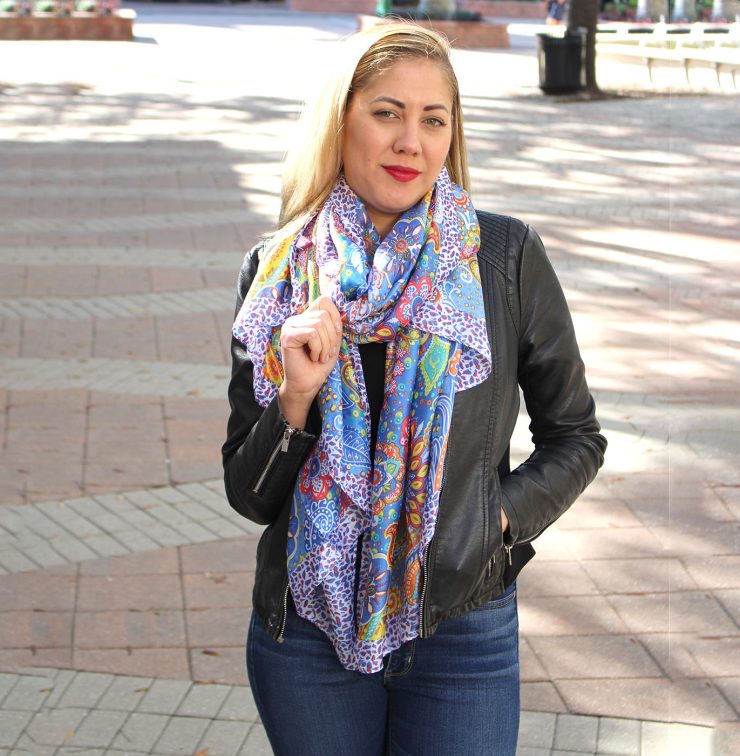 A photo of the Bright and Bold Scarf product