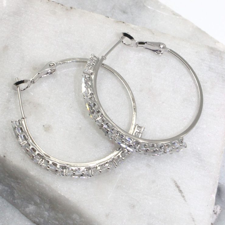 A photo of the Champagne Hoop Earrings product
