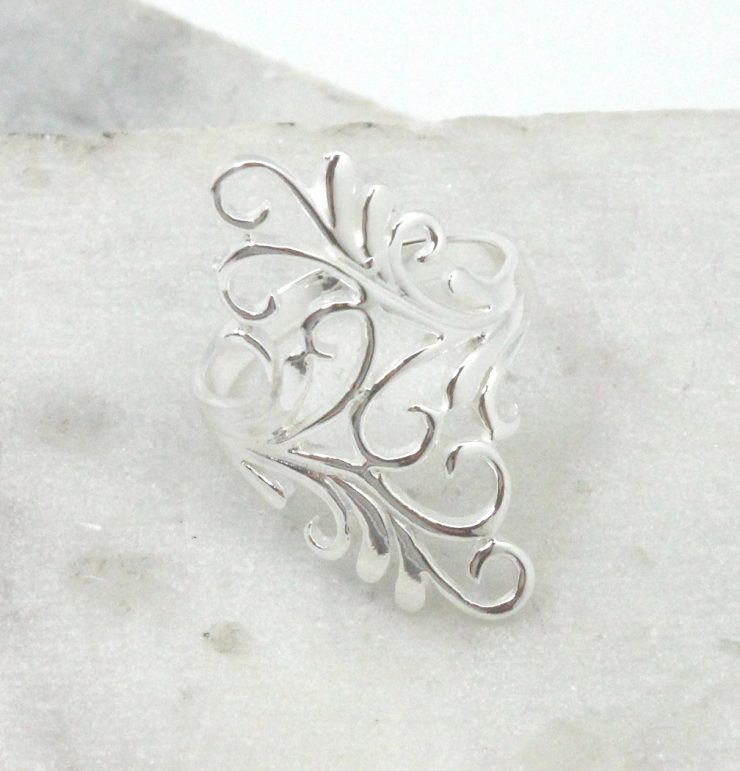 A photo of the Delicate Hearts Ring product