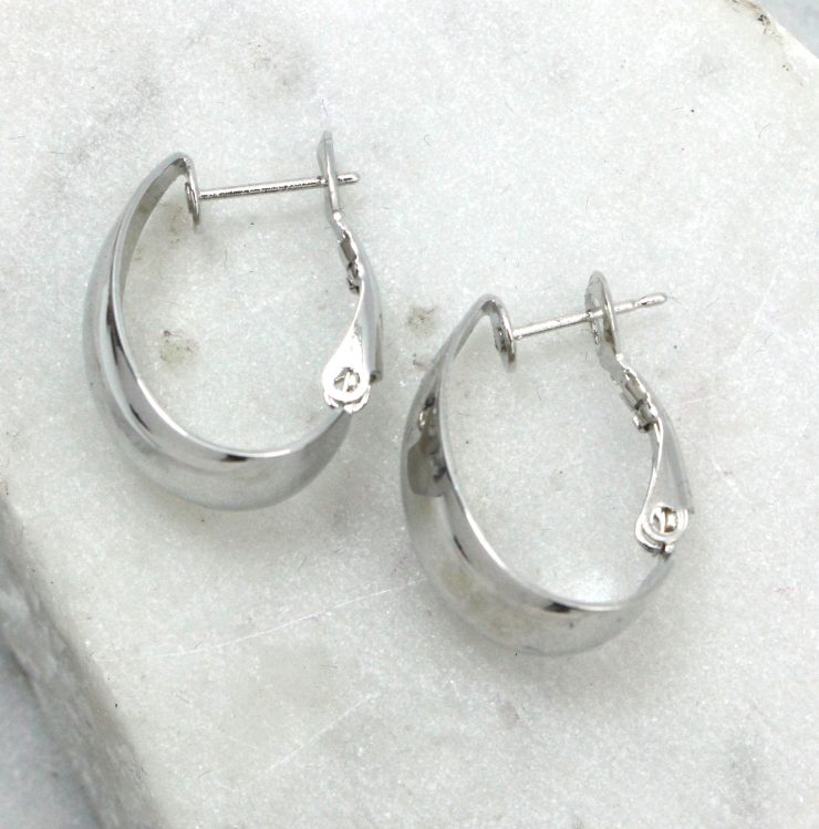 A photo of the Mirrored Hoop Earrings product