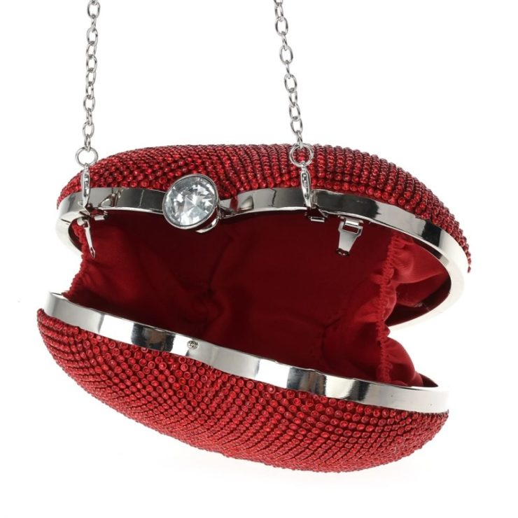 A photo of the Queen of Hearts Rhinestone Purse product