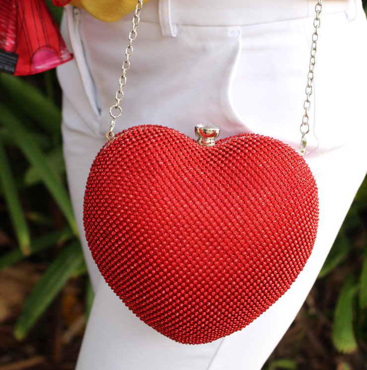 A photo of the Queen of Hearts Rhinestone Purse product