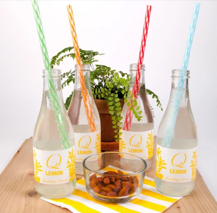 A photo of the Rainbow Reusable Straws product