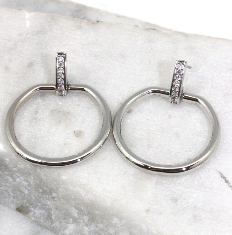 A photo of the Round Link Earrings product