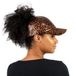 A photo of the Shimmery Leopard Baseball Cap product