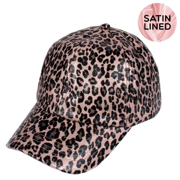 A photo of the Shimmery Leopard Baseball Cap product