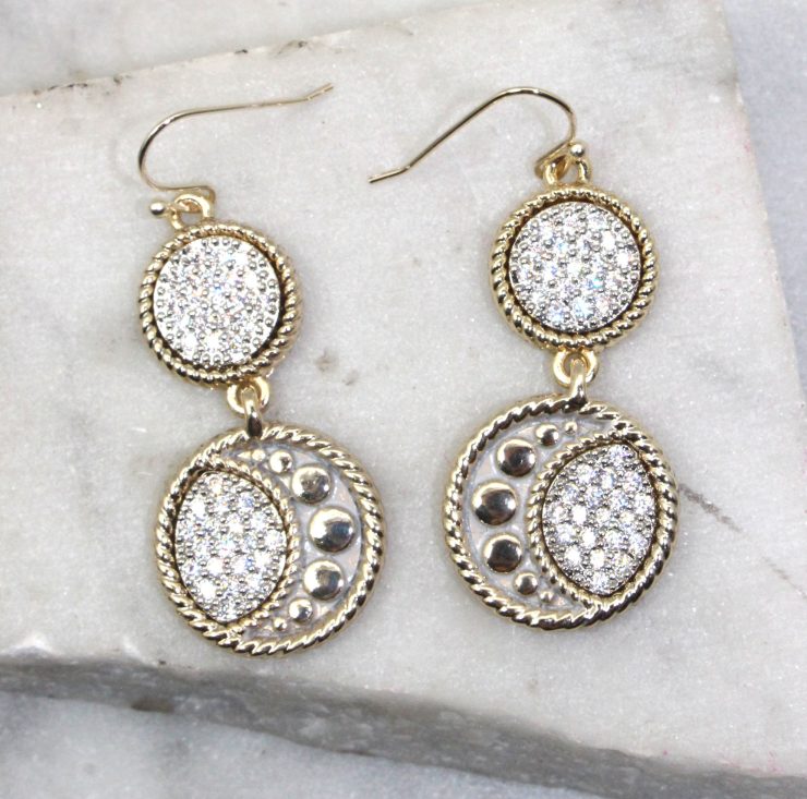A photo of the The Moon and Stars Earrings product